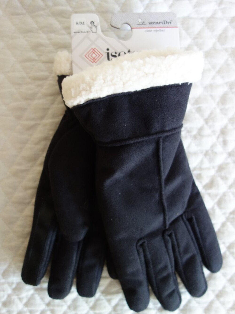 NWT $50 Two Pairs of Black Isotoner Gloves – S/M - Picture 2 of 9